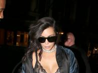 Kim Kardashian uwodzicielsko w czarnej sukni